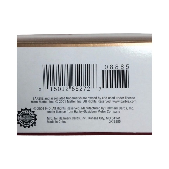 Hallmark Keepsake Ornament Barbie Doll Harley Davidson Motorcycle 2001 QXI8885 - Picture 11 of 15